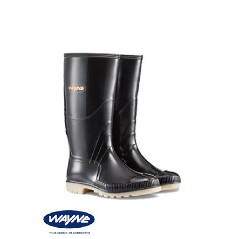 Duralight Lightweight Mens Gumboots - Black/Ivory