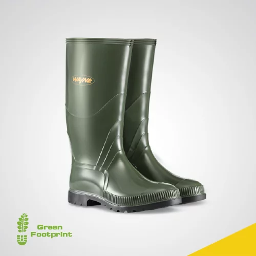 Duralight Lightweight Mens Gumboots - Olive/Black