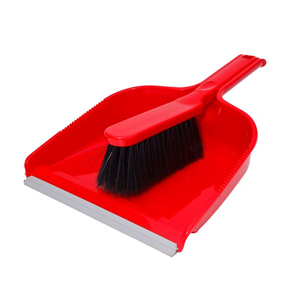 Plastic Dust Pan and Brush Set - Each