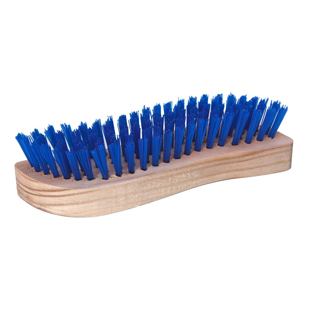 S-Shaped Wooden Chubby Scrubbing Brush - Each