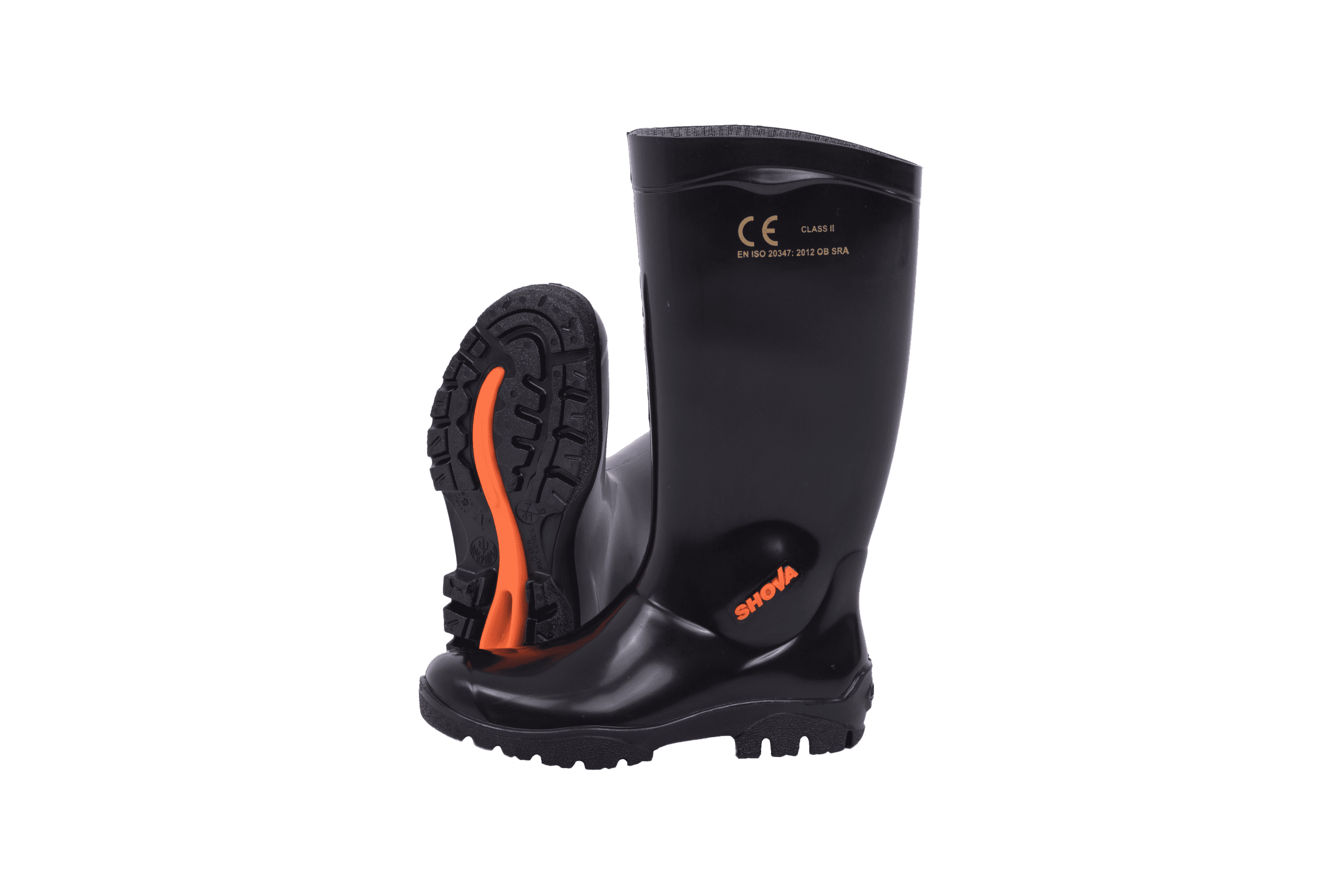 Shova Semi Recycled PVC Gum Boots - Black