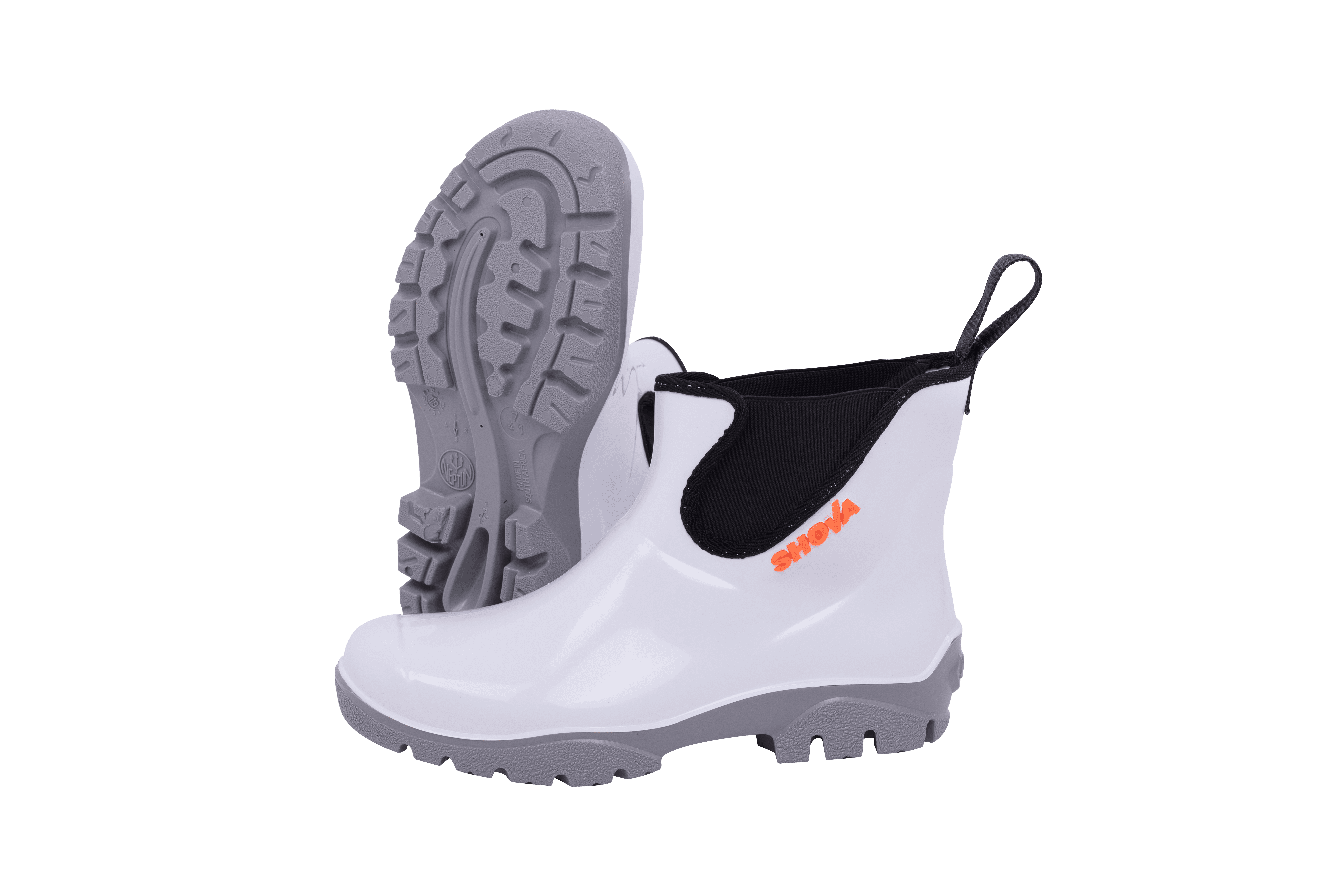Shova Chelsea Gumboot - White/Grey