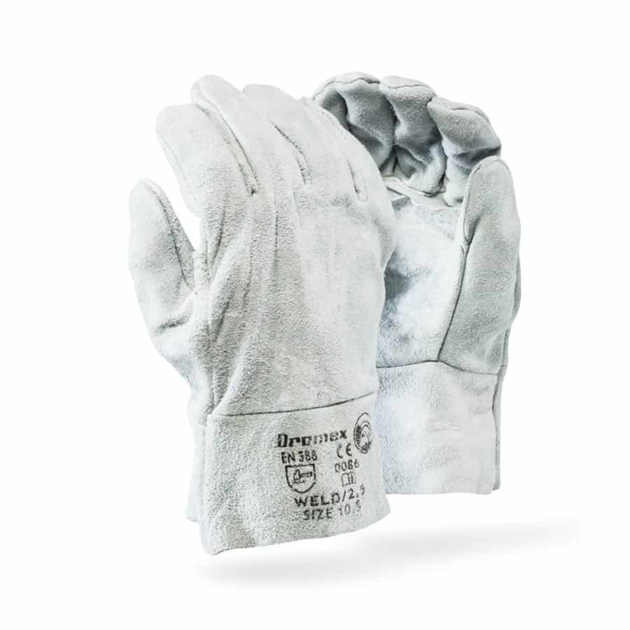 Dromex® 2.5" Chrome Leather Dbl Palm Gloves