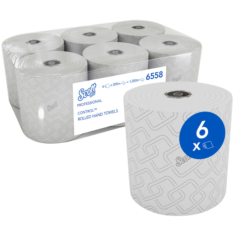 Scott 200C - Reflex Rolled Hand Towels - 6 Rolls