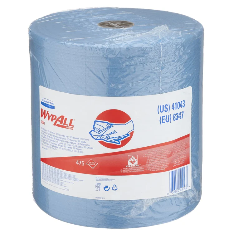 WyPall X80 Cloths Large Roll Steel Blue